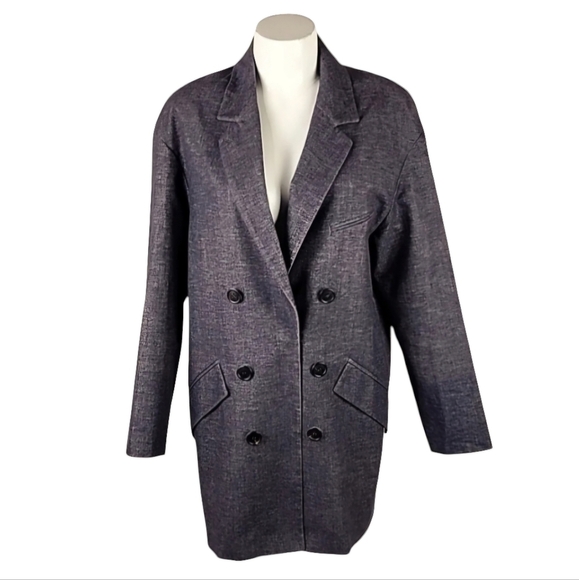 Coming Step Essentials N.Y Single Breasted Jacket Lined Size 1 Small Minimalist - Picture 1 of 16